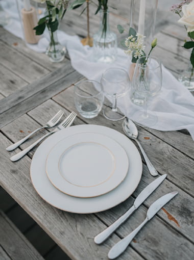 Location de vaiselle pour mariage